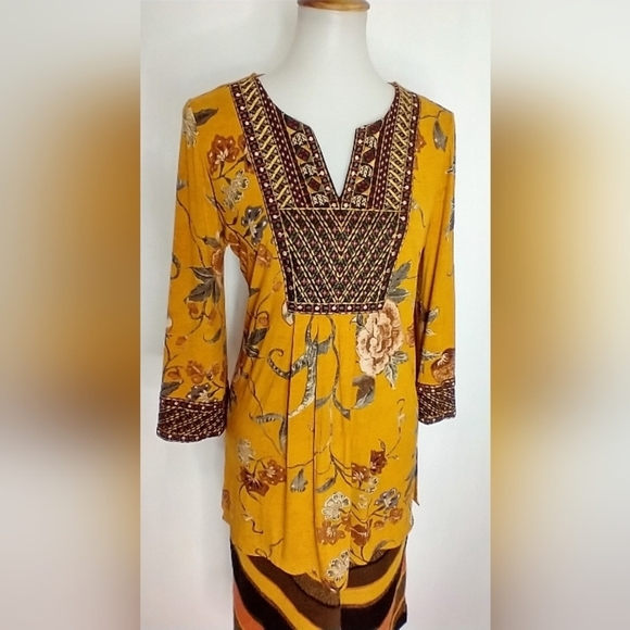 SOFT SURROUNDINGS BOHO BLOUSE - Picture 2 of 8